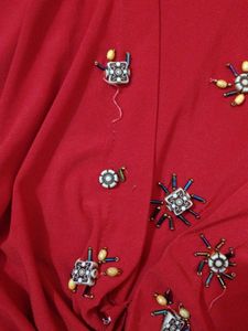Red Embellished Top
