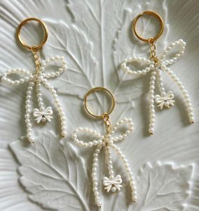 Pearl Bow Keychain