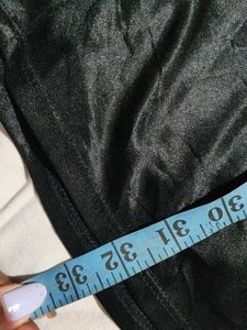 Sleek Black Satin Mini Dress