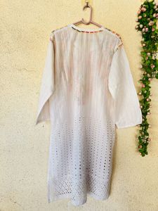 White Chikankari Kurta