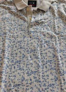 Floral Print Polo T-Shirt