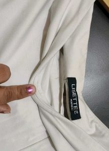 Off White Trouser With Stripe Detail 32 Waist