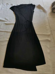 V by very Classic Black Wrap Dress
