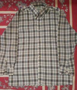 Members Only-Style-UP  branded Original cream - black Check terycot  full  sleeved shirt