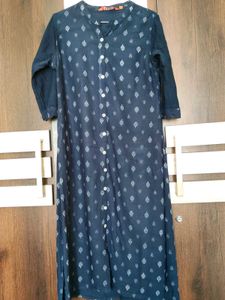 Stylish Blue Printed Kurta