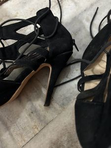 Black Heels With Laces