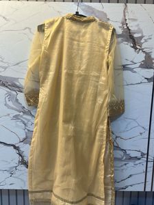 Heavy embroidered Golden Kurta Bust- 32/30