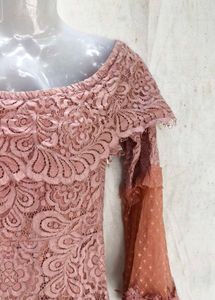 Elegant Off-Shoulder Lace Gown