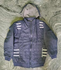 Blue Hooded Jacket