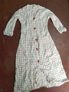 Casual Checked Kurta