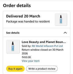 love beauty &amp; planet bounce back hair reset mist