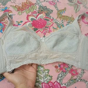 Comfortable Beige Lace Bra