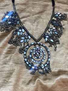Boho Mirror Work Necklace Set