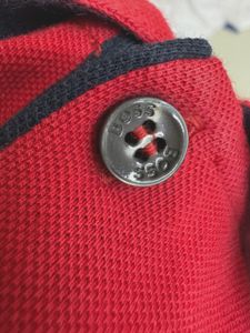 Authentic BOSS Red Polo T-Shirt