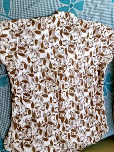 Elegant Leaf Print Kurta