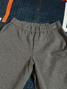 Gray Casual Pants