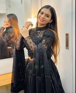 JIMMY CHOO Black Lehenga Choli Set