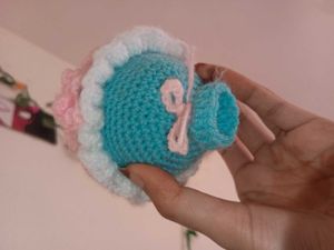 Handmade Crochet bouquet bottle holder