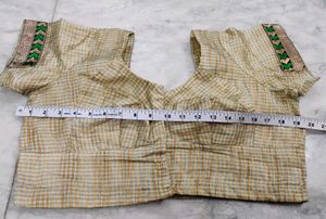 Cream Colour Silk Blouse.