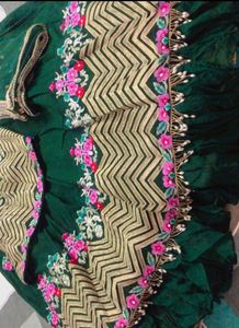 Elegant Green Lehenga Choli Set with Dupatta