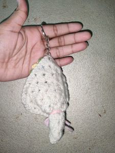 Handmade Crochet Flower Keychain