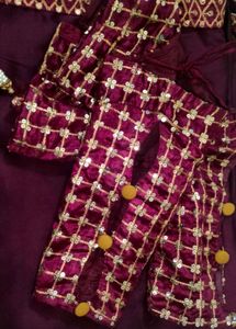 Purple Saree With Blouse