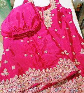 Elegant Pink Plazzo set