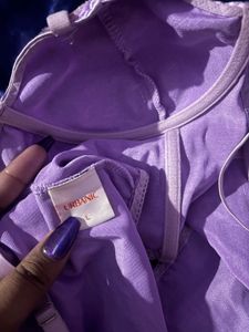Lavender Butterfly Corset Top