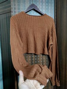 (LAST SALE) 🛍️ Shein Brown Crop Top