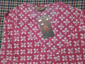 Pink Floral Print Kurta