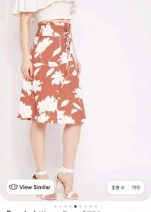 Floral Print Midi Skirt