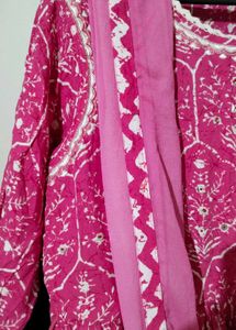 pink sharara set