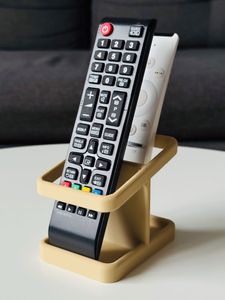 Compact 2-Slot Remote Control Holder