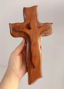 Rosewood Cross Sculpture