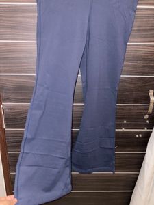 Flared Navy Blue Pants