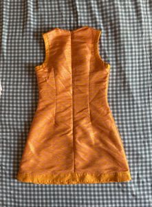 Vintage Orange Mini Dress