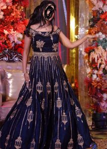 Elegant navy gown