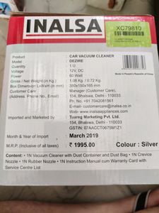 Inalsa Car Vaccum Cleaner