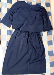 Navy Blue Midi Dress