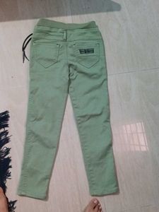 Stylish Green Denim Pants