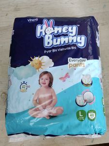 HONEY BUNNY EVERY DAY DIAPERS LARGE SIZE 48 UNIT PACK