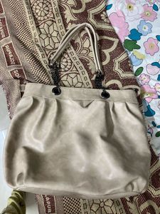 Casual Leather tote handbag