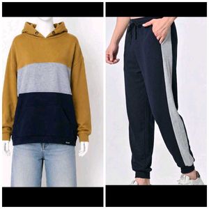 Colorblock Hoodie with Joggers
