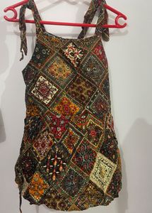 Bohemian Print Sleeveless Maxi Dress