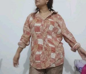 Stylish Printed Button-Up Shirt