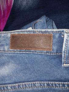 Men's Blue Washed Denim Jeans