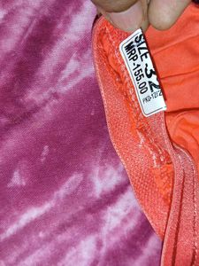 Coral Cotton Bra
