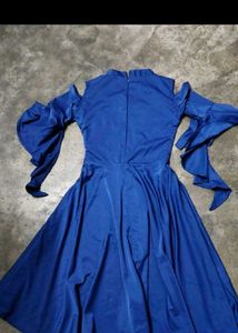 Stunning Blue Cold Shoulder Dress