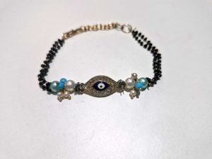 pack of 2 Evil Eye &amp; Floral Bracelet Set