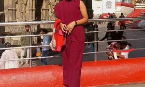 Burgundy Sleeveless Jumpsuit